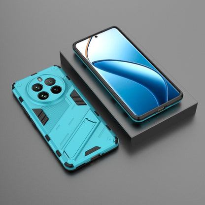 For Realme 12 Pro 5G Global Punk Armor 2 in 1 PC + TPU Phone Case with Holder(Blue) - Realme Cases by PMC Jewellery | Online Shopping South Africa | PMC Jewellery | Buy Now Pay Later Mobicred