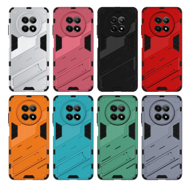 For Realme 12 5G Global Punk Armor 2 in 1 PC + TPU Phone Case with Holder(Black) - Realme Cases by PMC TechLife | Online Shopping South Africa | PMC TechLife | Buy Now Pay Later Mobicred