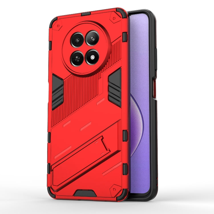 For Realme 12 5G Global Punk Armor 2 in 1 PC + TPU Phone Case with Holder(Red) - free shipping - PMC TechLife - Order now!