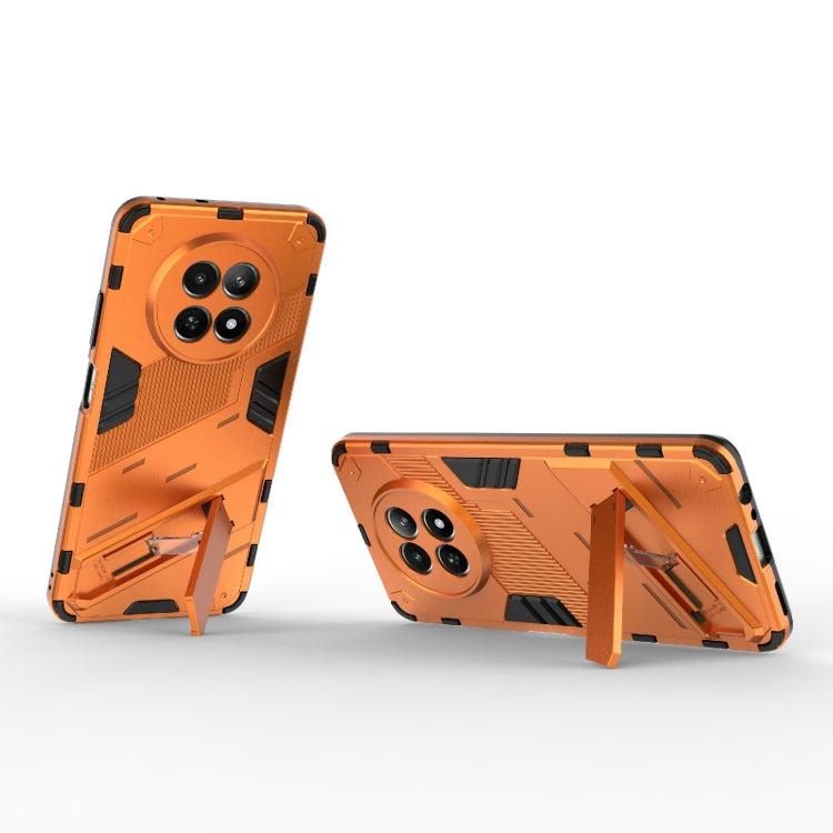 For Realme 12 5G Global Punk Armor 2 in 1 PC + TPU Phone Case with Holder(Orange) - Realme Cases by PMC TechLife | Online Shopping South Africa | PMC TechLife | Buy Now Pay Later Mobicred
