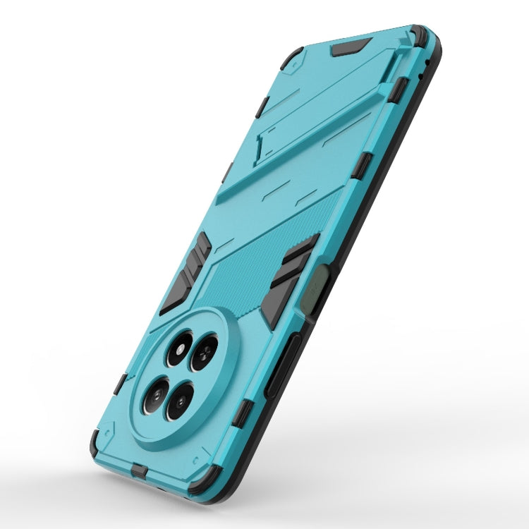 For Realme 12 5G Global Punk Armor 2 in 1 PC + TPU Phone Case with Holder(Blue) - Realme Cases by PMC TechLife | Online Shopping South Africa | PMC TechLife | Buy Now Pay Later Mobicred