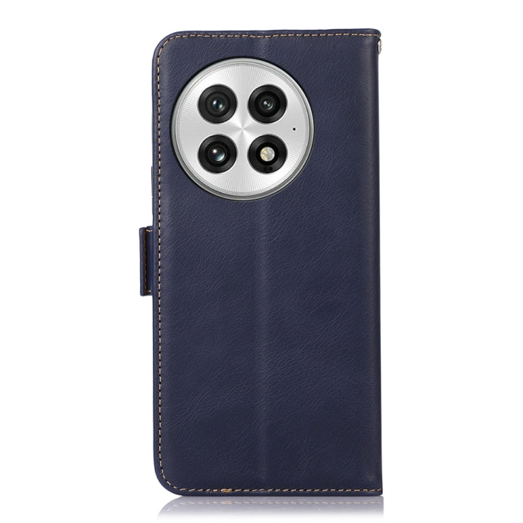 For OnePlus Nord 13 Magnetic Crazy Horse Texture Genuine Leather RFID Phone Case(Blue) - OnePlus Cases by PMC TechLife | Online Shopping South Africa | PMC TechLife | Buy Now Pay Later Mobicred
