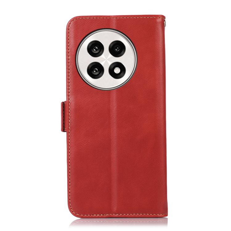 For OnePlus Ace 5 Pro / Ace 5 Magnetic Crazy Horse Texture Genuine Leather RFID Phone Case(Red) - OnePlus Cases by PMC TechLife | Online Shopping South Africa | PMC TechLife | Buy Now Pay Later Mobicred