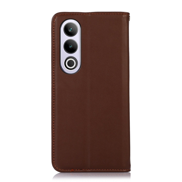For OnePlus Nord CE4 5G Global KHAZNEH Nappa Top Layer Cowhide Leather Phone Case(Brown) - OnePlus Cases by PMC TechLife | Online Shopping South Africa | PMC TechLife | Buy Now Pay Later Mobicred