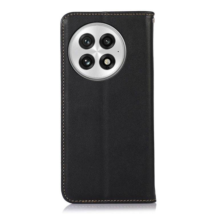 For OnePlus Nord 13 KHAZNEH Nappa Top Layer Cowhide Leather Phone Case(Black) - OnePlus Cases by PMC TechLife | Online Shopping South Africa | PMC TechLife | Buy Now Pay Later Mobicred