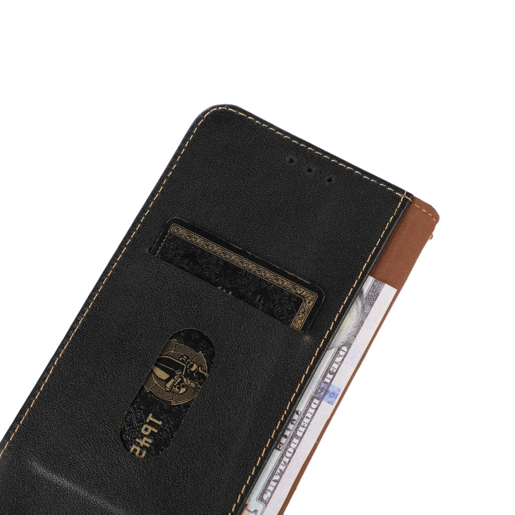 For OnePlus Nord 13 KHAZNEH Nappa Top Layer Cowhide Leather Phone Case(Black) - OnePlus Cases by PMC TechLife | Online Shopping South Africa | PMC TechLife | Buy Now Pay Later Mobicred