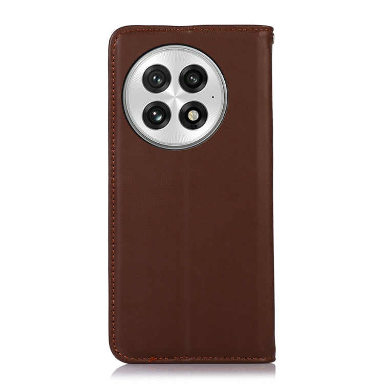 For OnePlus Nord 13 KHAZNEH Nappa Top Layer Cowhide Leather Phone Case(Brown) - OnePlus Cases by PMC TechLife | Online Shopping South Africa | PMC TechLife | Buy Now Pay Later Mobicred