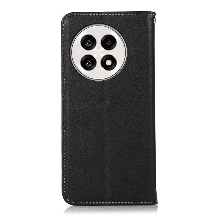 For OnePlus Ace 5 Pro / Ace 5 / 13R KHAZNEH Nappa Top Layer Cowhide Leather Phone Case(Black) - OnePlus Cases by PMC TechLife | Online Shopping South Africa | PMC TechLife | Buy Now Pay Later Mobicred