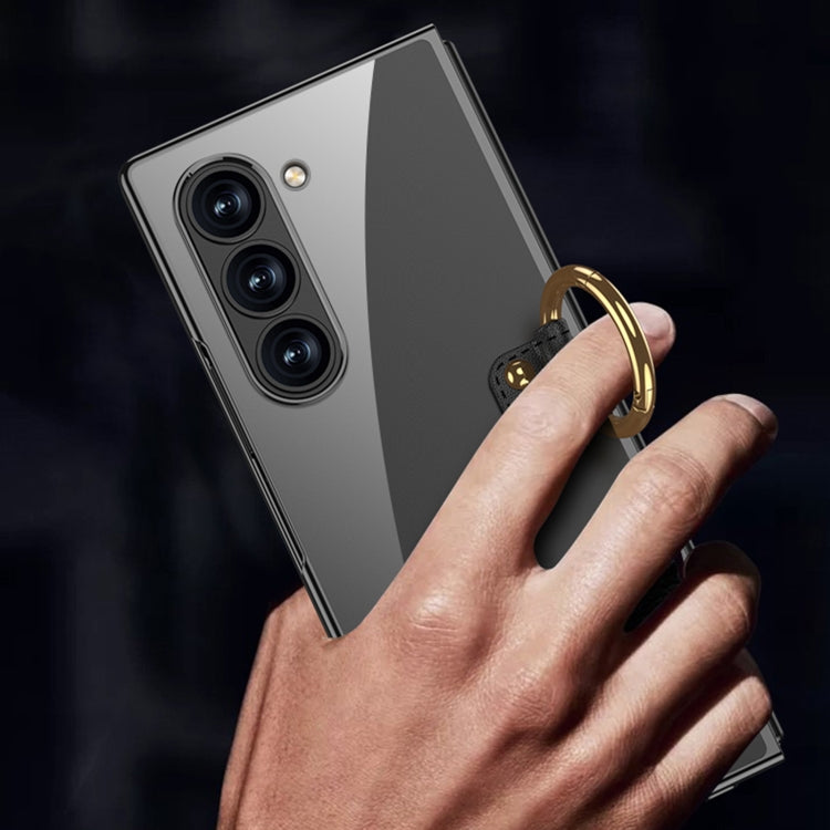 For Samsung Galaxy Z Fold6 GKK Electroplating Phone Case with Ring(Green) - free shipping - PMC Jewellery - Order now!