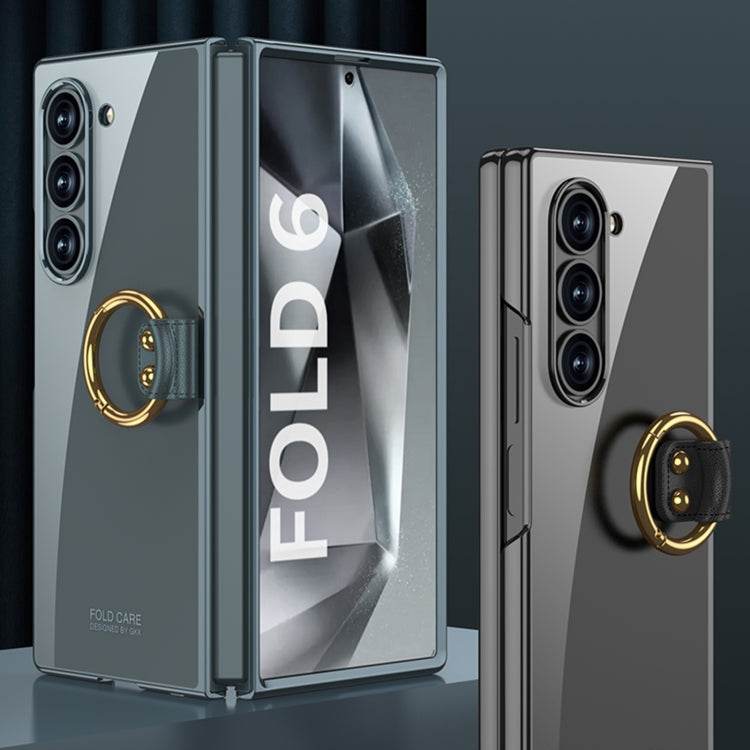 For Samsung Galaxy Z Fold6 GKK Electroplating Phone Case with Ring(Gold) - free shipping - PMC Jewellery - Order now!