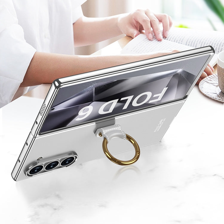 For Samsung Galaxy Z Fold6 GKK Electroplating Phone Case with Ring(Gold) - free shipping - PMC Jewellery - Order now!