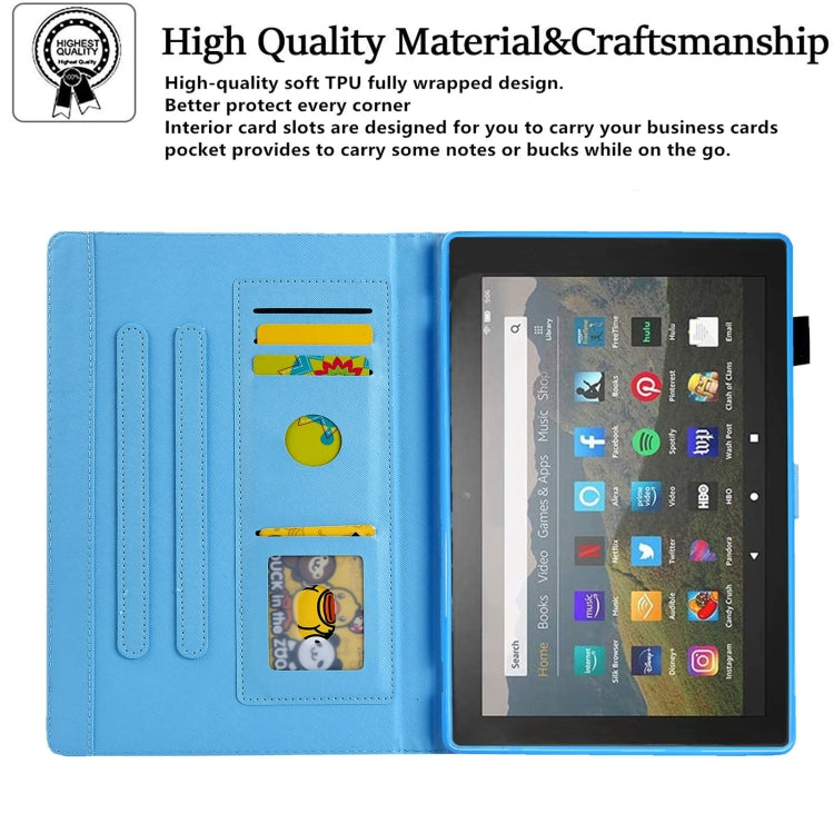 For Amazon Fire Max 11 2023 Colored Drawing Smart Leather Tablet Case(Beach) - Amazon by PMC TechLife | Online Shopping South Africa | PMC TechLife | Buy Now Pay Later Mobicred