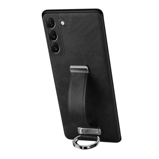 For Samsung Galaxy S24+ 5G SULADA PC Hybrid Leather Texture Skin Feel Shockproof Phone Case(Black) - Galaxy S24+ 5G Cases by SULADA | Online Shopping South Africa | PMC Jewellery | Buy Now Pay Later Mobicred