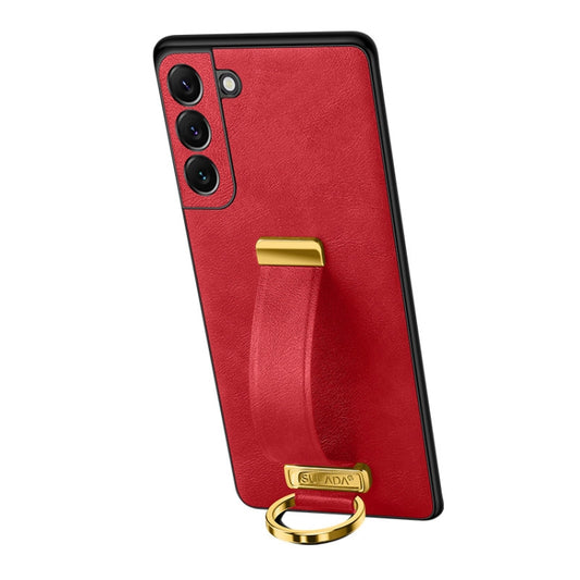 For Samsung Galaxy S24+ 5G SULADA PC Hybrid Leather Texture Skin Feel Shockproof Phone Case(Red) - Galaxy S24+ 5G Cases by SULADA | Online Shopping South Africa | PMC Jewellery | Buy Now Pay Later Mobicred