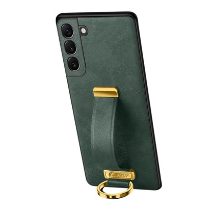 For Samsung Galaxy S24 5G SULADA PC Hybrid Leather Texture Skin Feel Shockproof Phone Case(Green) - Galaxy S24 5G Cases by SULADA | Online Shopping South Africa | PMC Jewellery | Buy Now Pay Later Mobicred