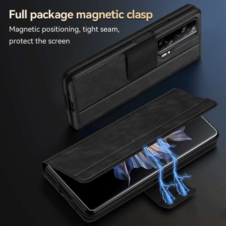 For Honor Magic Vs SULADA All-inclusive Magnetic Snap Flip Leather Phone Case(Black) - free shipping - PMC TechLife - Order now!