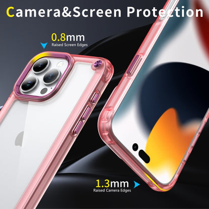 For iPhone 16 Pro Skin Feel TPU + PC Phone Case(Transparent Pink) - iPhone 16 Pro Cases by PMC Jewellery | Online Shopping South Africa | PMC Jewellery | Buy Now Pay Later Mobicred