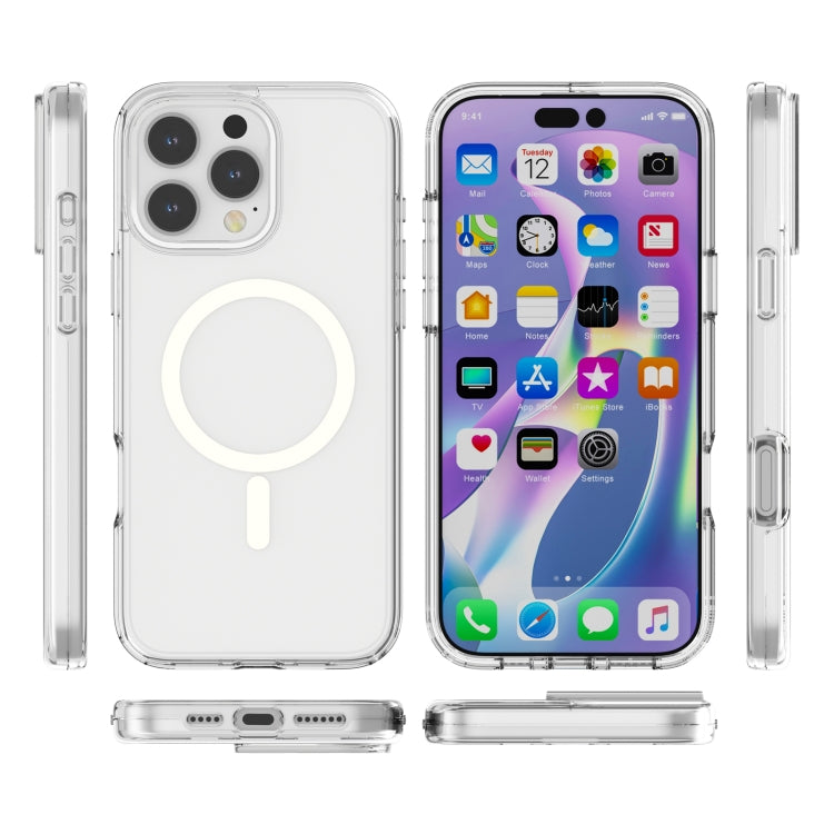 For iPhone 16 Pro Terminator Style Transparent MagSafe Magnetic Phone Case(Transparent) - iPhone 16 Pro Cases by PMC TechLife | Online Shopping South Africa | PMC TechLife | Buy Now Pay Later Mobicred