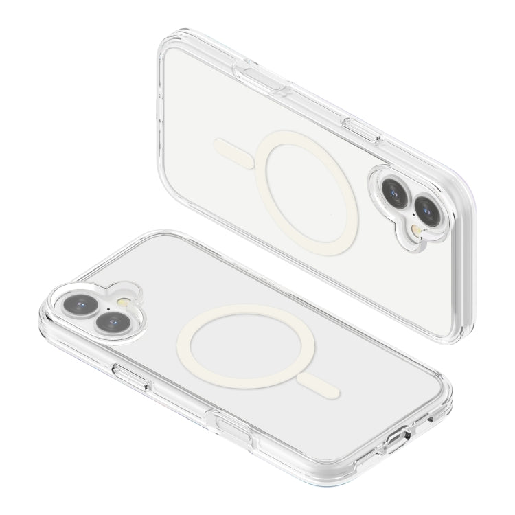For iPhone 16 Terminator Style Transparent MagSafe Magnetic Phone Case(Transparent) - iPhone 16 Cases by PMC TechLife | Online Shopping South Africa | PMC TechLife | Buy Now Pay Later Mobicred