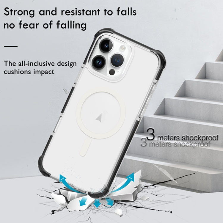 For iPhone 16e Acrylic Magsafe Magnetic Shockproof Phone Case(Blue) - iPhone 16e Cases by PMC TechLife | Online Shopping South Africa | PMC TechLife | Buy Now Pay Later Mobicred