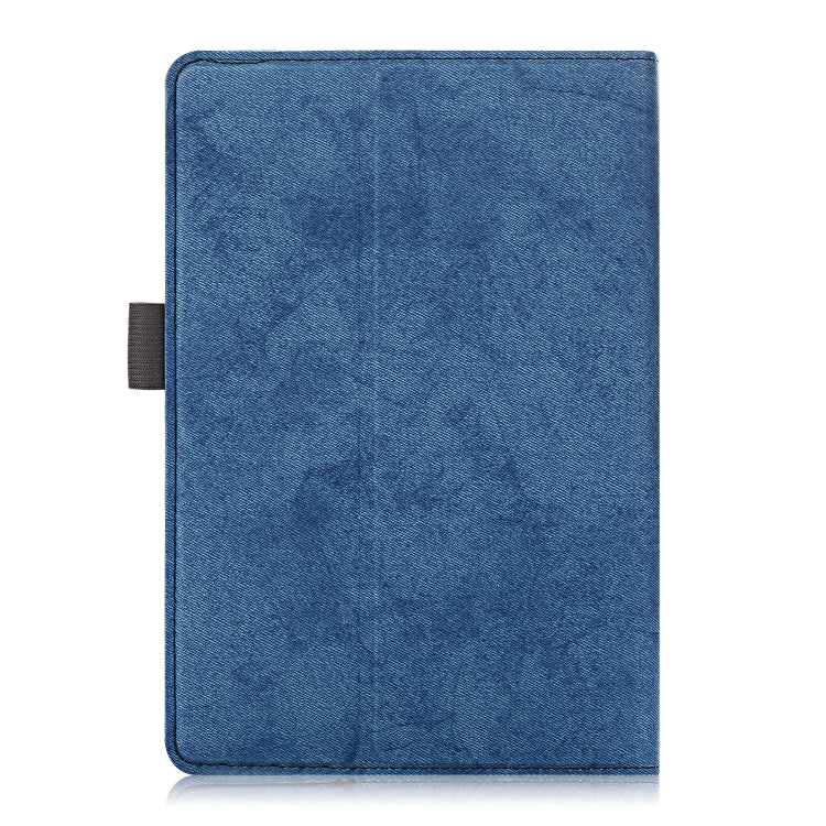 For 7-8 inch Marble Cloth Texture Horizontal Flip Universal Tablet PC Leather Case with Pen Slot & Holder(Dark Blue) - 8 inch by PMC TechLife | Online Shopping South Africa | PMC TechLife | Buy Now Pay Later Mobicred