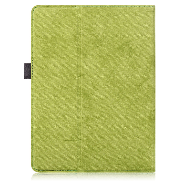 For 9-11 inch Marble Cloth Texture Horizontal Flip Universal Tablet PC Leather Case with Pen Slot & Holder(Green) - 10 - 11 inch by PMC TechLife | Online Shopping South Africa | PMC TechLife | Buy Now Pay Later Mobicred