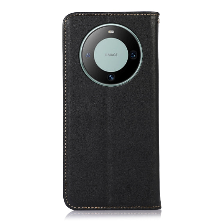 For Huawei Mate 60 KHAZNEH Nappa Top Layer Cowhide Leather Phone Case(Black) - Huawei Cases by PMC TechLife | Online Shopping South Africa | PMC TechLife | Buy Now Pay Later Mobicred
