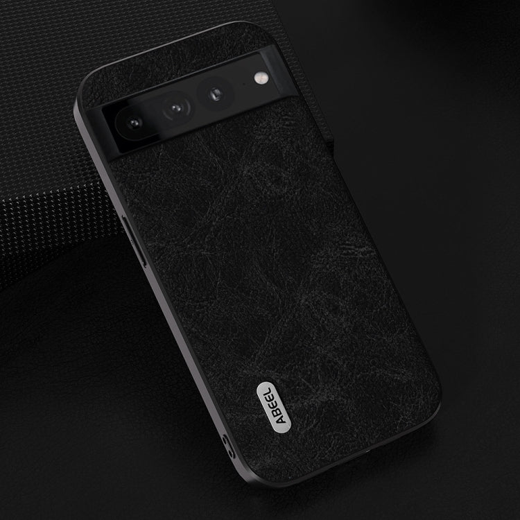 For Google Pixel 8 ABEEL Dream Litchi Texture PU Phone Case(Black) - Google Cases by PMC TechLife | Online Shopping South Africa | PMC TechLife