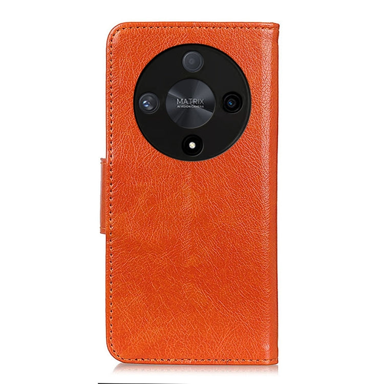 For Honor X9b/X50 5G/Magic6 Lite 5G Nappa Texture Flip Leather Phone Case(Orange) - Honor Cases by PMC TechLife | Online Shopping South Africa | PMC TechLife | Buy Now Pay Later Mobicred