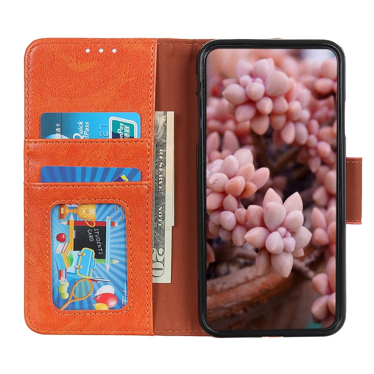 For Honor X9b/X50 5G/Magic6 Lite 5G Nappa Texture Flip Leather Phone Case(Orange) - Honor Cases by PMC TechLife | Online Shopping South Africa | PMC TechLife | Buy Now Pay Later Mobicred