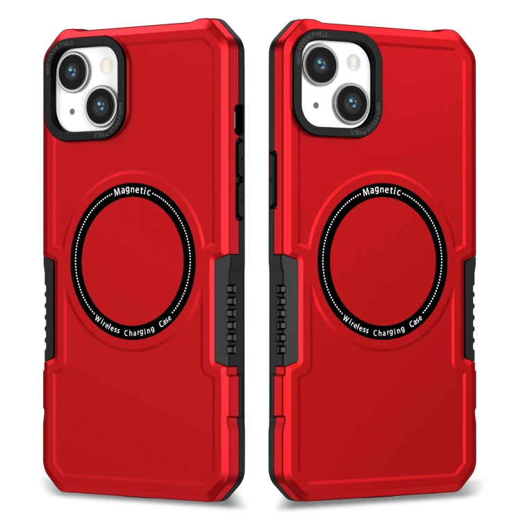 For iPhone 15 MagSafe Shockproof Armor Phone Case(Red) - iPhone 15 Cases by PMC TechLife | Online Shopping South Africa | PMC TechLife