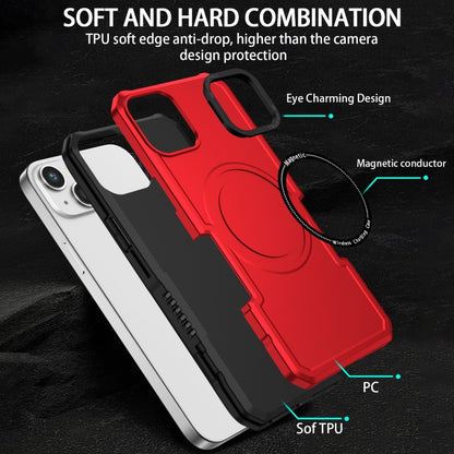 For iPhone 15 MagSafe Shockproof Armor Phone Case(Red) - iPhone 15 Cases by PMC Jewellery | Online Shopping South Africa | PMC Jewellery