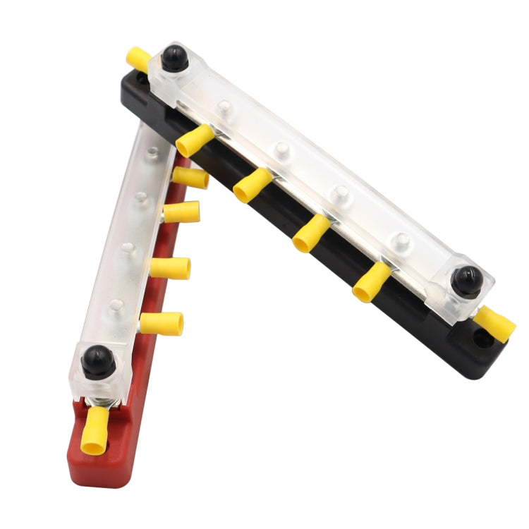 CP-3125 1 Pair RV Yacht 150A High Current Single-row 4-way Busbar with 12pcs Terminals - Booster Cable & Clip by PMC TechLife | Online Shopping South Africa | PMC TechLife | Buy Now Pay Later Mobicred