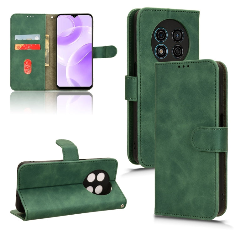 For Ulefone Note 15 Skin Feel Magnetic Flip Leather Phone Case(Green) - Ulefone Cases by PMC Jewellery | Online Shopping South Africa | PMC Jewellery | Buy Now Pay Later Mobicred
