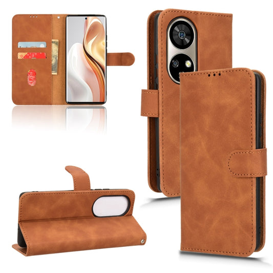 For Ulefone Note 17 Pro Skin Feel Magnetic Flip Leather Phone Case(Brown) - Ulefone Cases by PMC Jewellery | Online Shopping South Africa | PMC Jewellery | Buy Now Pay Later Mobicred