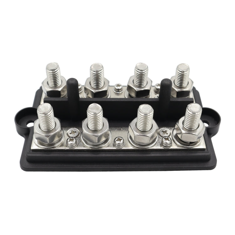 CP-3156 M8 RV Modified Yacht Double-row 4-way Busbar with Dust Cover - Booster Cable & Clip by PMC TechLife | Online Shopping South Africa | PMC TechLife | Buy Now Pay Later Mobicred