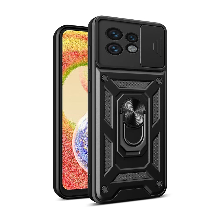 For Motorola Edge 40 Pro Sliding Camera Cover Design TPU+PC Phone Case(Black) - free shipping - PMC TechLife - Order now!