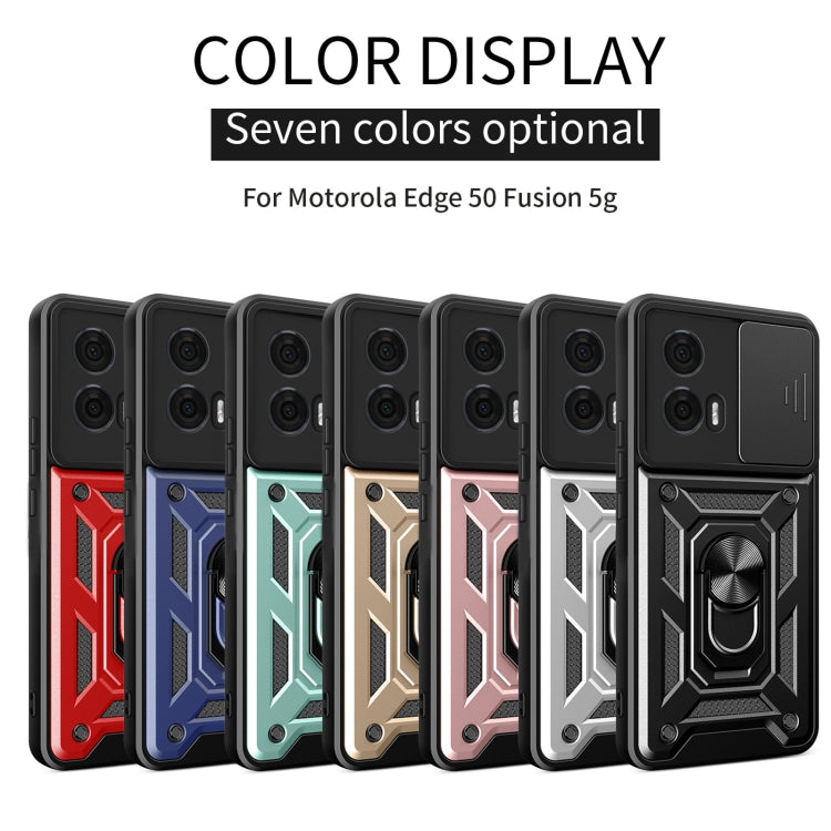 For Motorola Edge 50 Fusion Sliding Camera Cover Design TPU+PC Phone Case(Red) - free shipping - PMC TechLife - Order now!