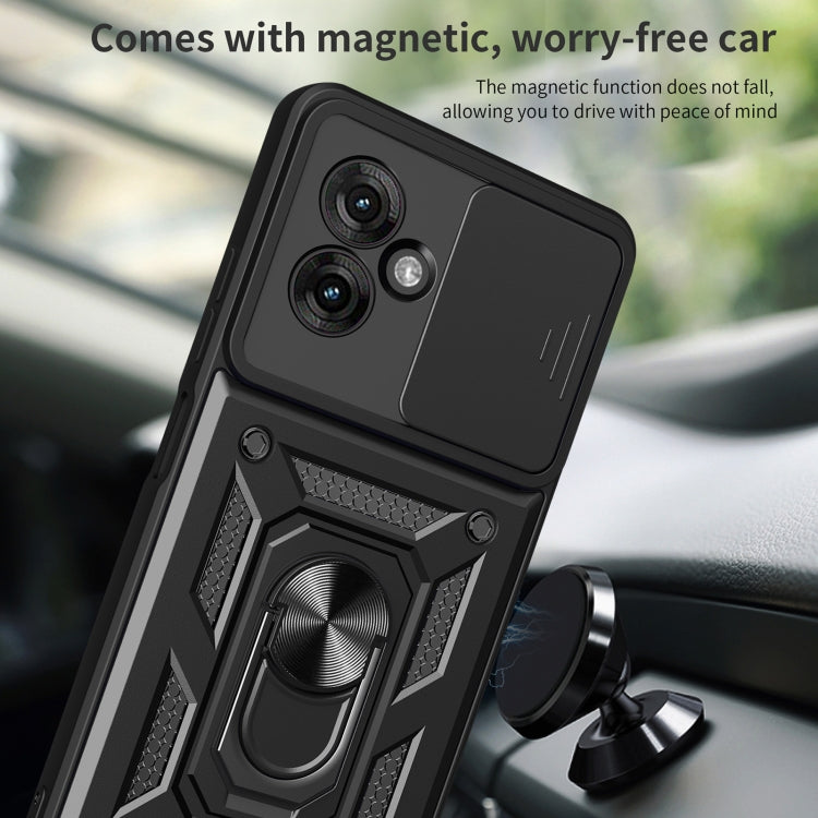 For Motorola Moto G55 Sliding Camera Cover Design TPU+PC Phone Case(Black) - free shipping - PMC TechLife - Order now!
