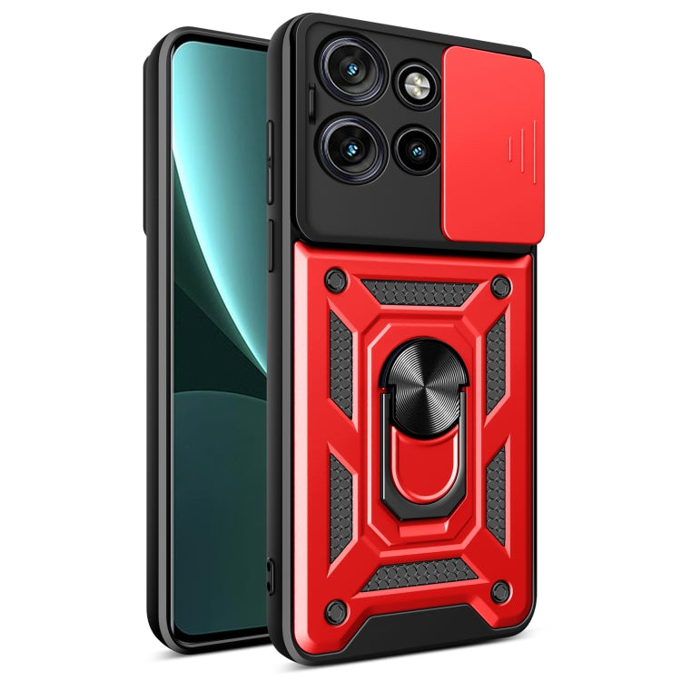 For Motorola Edge 50 Neo Sliding Camera Cover Design TPU+PC Phone Case(Red) - free shipping - PMC TechLife - Order now!