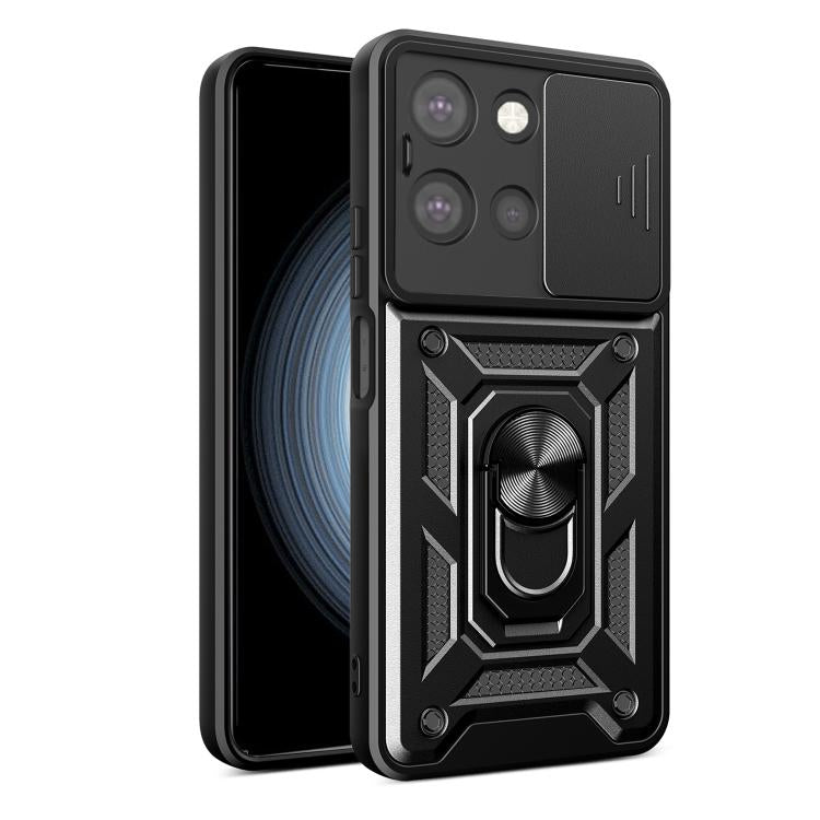 For Motorola Moto G 2025 Sliding Camera Cover Design TPU+PC Phone Case(Black) - free shipping - PMC TechLife - Order now!