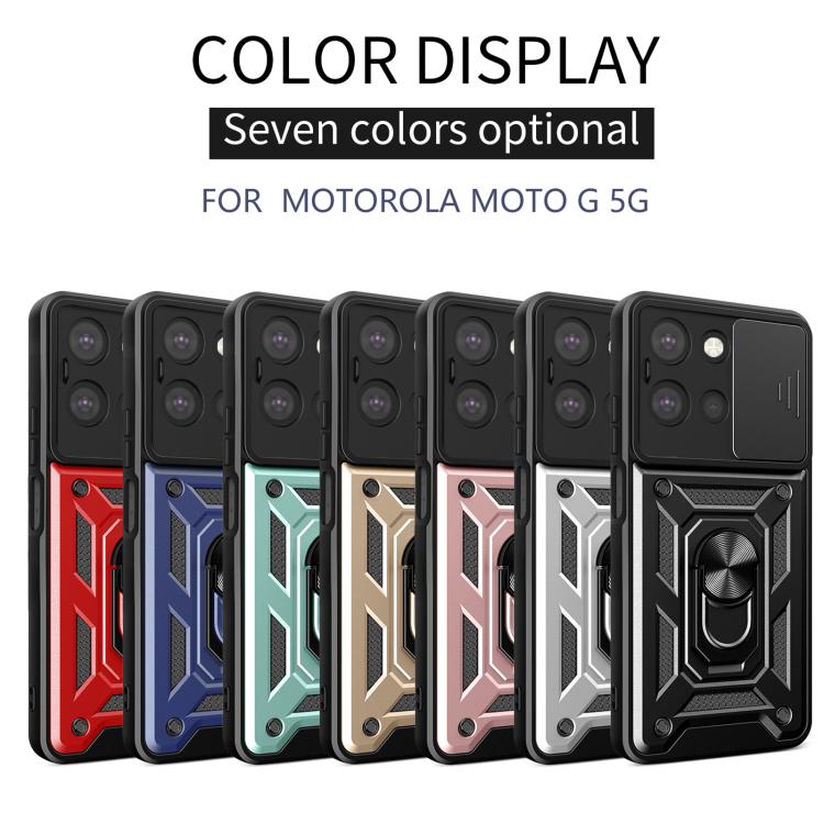 For Motorola Moto G 2025 Sliding Camera Cover Design TPU+PC Phone Case(Red) - free shipping - PMC TechLife - Order now!
