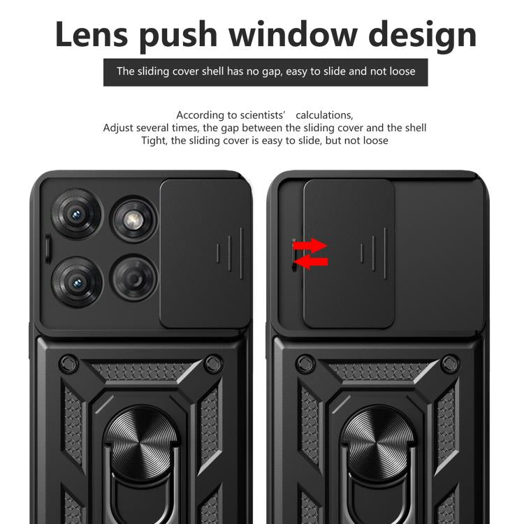 For Motorola Moto G Power 2025 Sliding Camera Cover Design TPU+PC Phone Case(Blue) - free shipping - PMC TechLife - Order now!