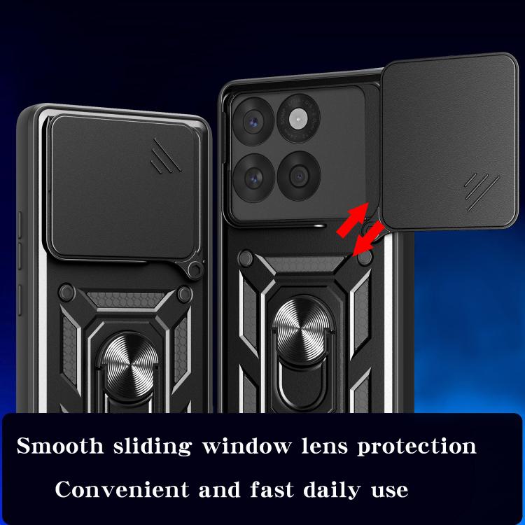 For Motorola Edge 60 Fusion Sliding Camera Cover Design TPU+PC Phone Case(Silver) - free shipping - PMC TechLife - Order now!