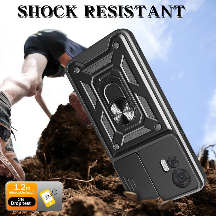 For Motorola Edge 30 Neo Sliding Camera Cover Design TPU+PC Phone Case(Silver) - free shipping - PMC TechLife - Order now!
