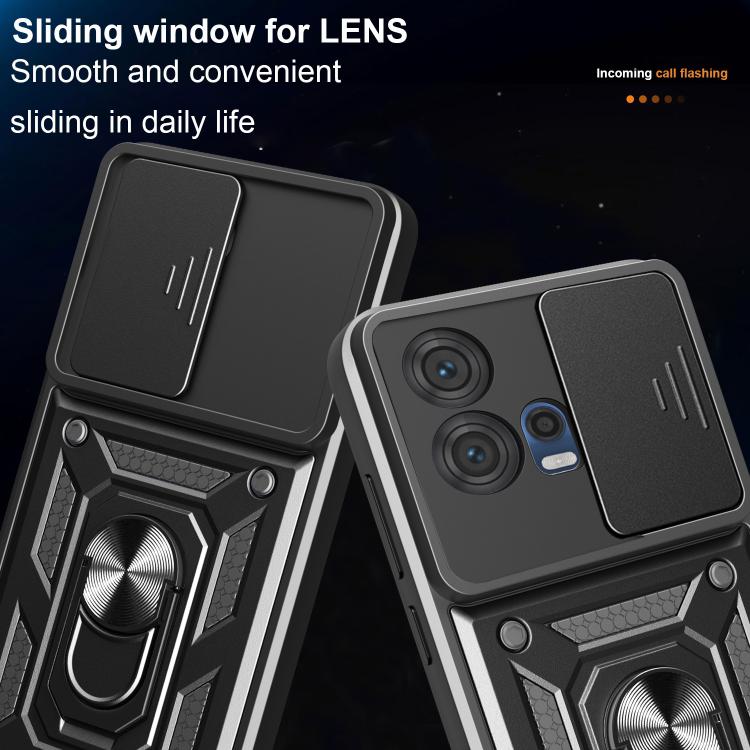 For Motorola Edge 30 Fusion Sliding Camera Cover Design TPU+PC Phone Case(Red) - free shipping - PMC TechLife - Order now!