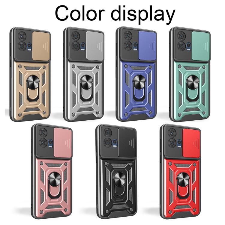 For Motorola Edge 30 Fusion Sliding Camera Cover Design TPU+PC Phone Case(Blue) - free shipping - PMC TechLife - Order now!
