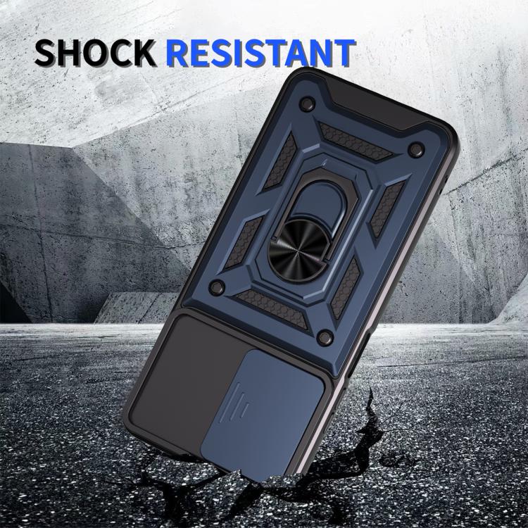 For Motorola Moto G 5G 2024 Sliding Camera Cover Design TPU+PC Phone Case(Blue) - free shipping - PMC TechLife - Order now!