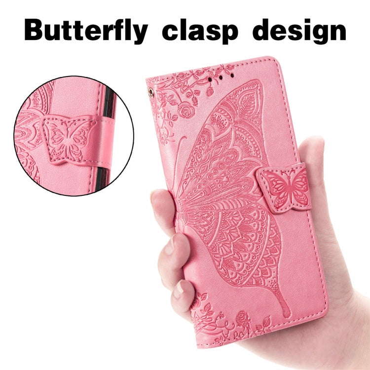For Realme C53 Butterfly Love Flower Embossed Leather Phone Case(Pink) - Realme Cases by PMC TechLife | Online Shopping South Africa | PMC TechLife | Buy Now Pay Later Mobicred