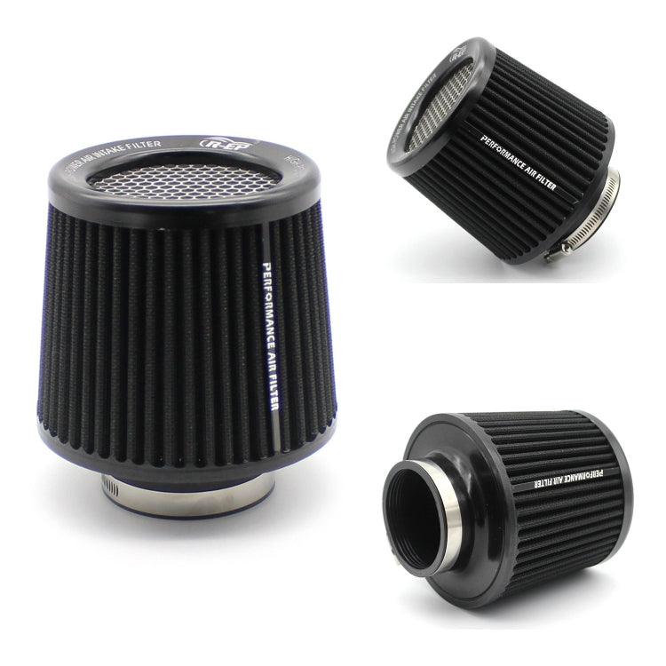 XH-UN077-079 Car High Flow Cold Cone Engine Air Intake Filter, Size:63mm(Black) - Air Intake System by PMC TechLife | Online Shopping South Africa | PMC TechLife | Buy Now Pay Later Mobicred